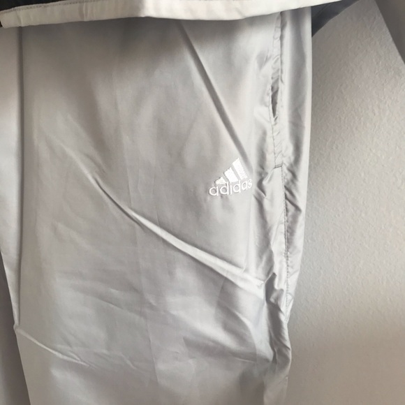 Adidas Vintage 90’s Y2K Space Grey and Black Women’s Parachute Track Sweat Suit - Picture 5 of 16